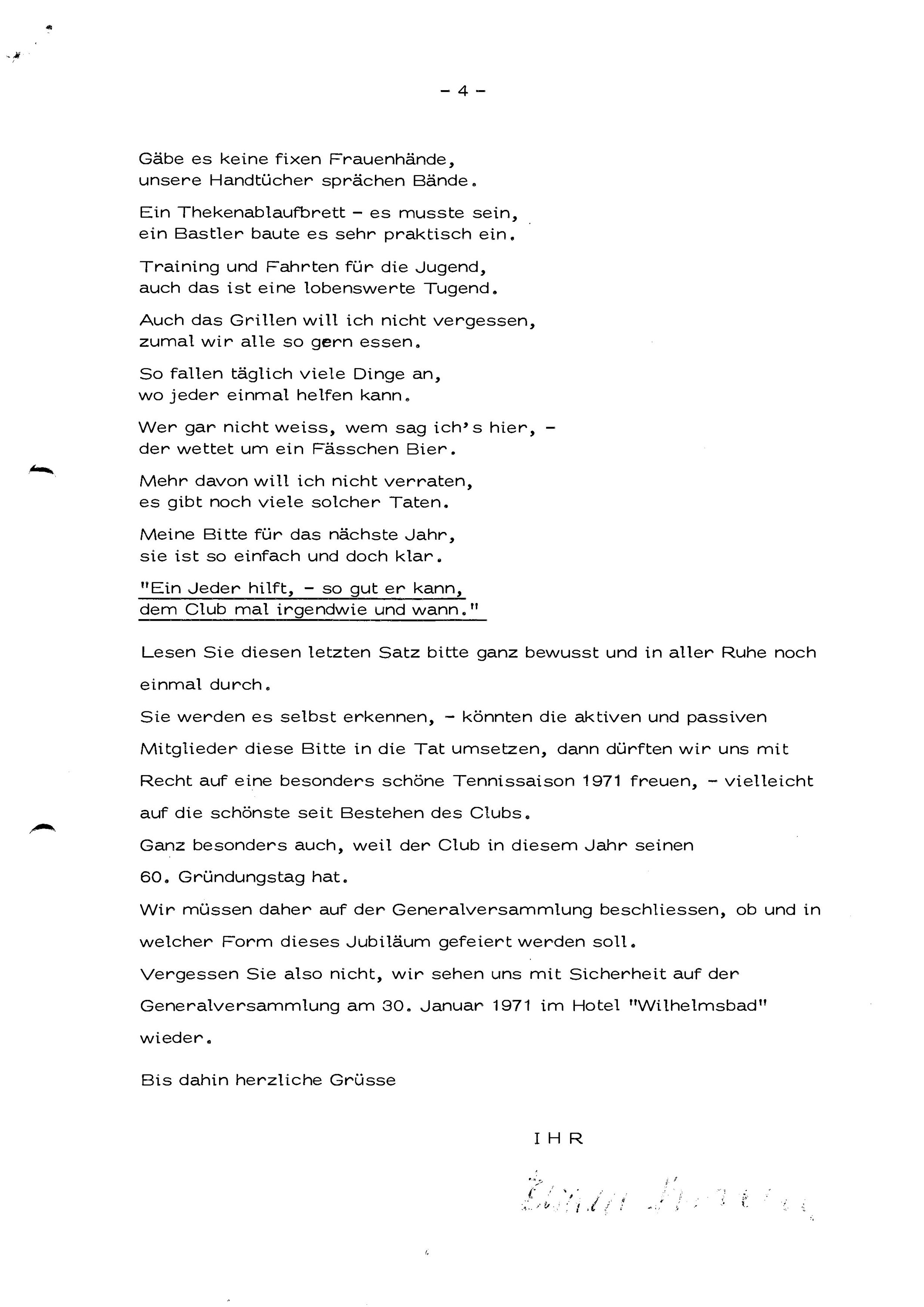 1971 01 Newsletter Seite 4