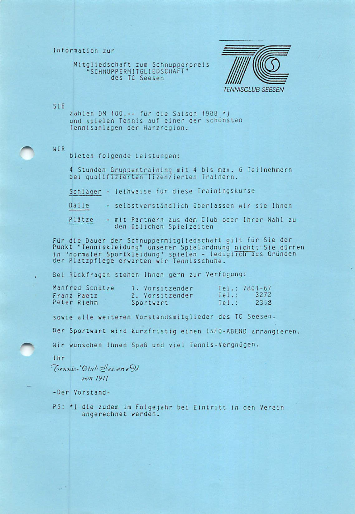 TC Schnuppern 1988 Seite 2